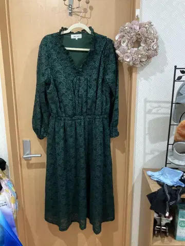 CHUBBY CURVY 차비 커비 꽃무늬 전체 레이스 원피스
