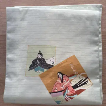 미사용 나고야 오비 오노노 코마치 히나마쓰리 백인일수