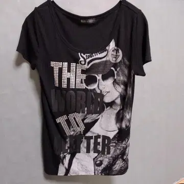 y2k 패션 반팔 티셔츠 블랙 그래픽 프린트