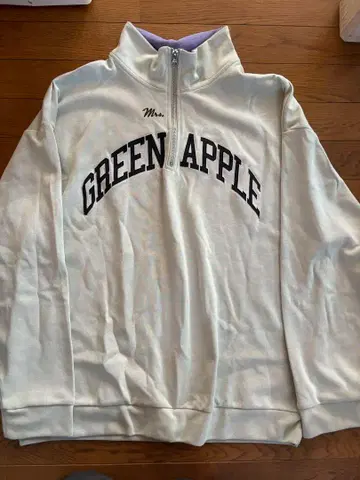 미세스 그린애플 하프 지퍼 맨투맨 L