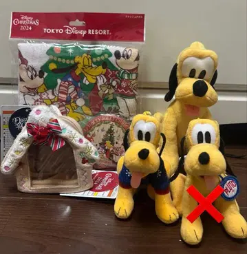 낱개 판매 디즈니 크리스마스 2024 플루토 키링 봉제 인형