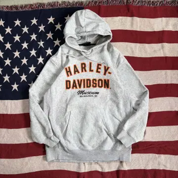 레어 HARLEY-DAVIDSON MUSEUM 후드티 리버스 위브