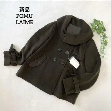 새상품 POMU LAIME 코트 카키 여성용 무료배송 M 사이즈