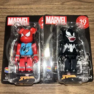MARVEL 베어브릭 베놈 & 스칼렛 스파이더 세트