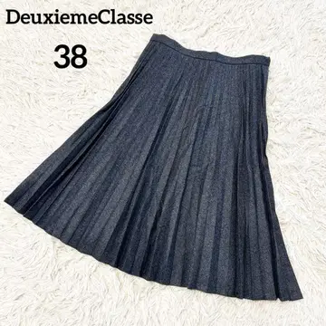 DeuxiemeClasse 두지엠 클라세 울 100 플리츠 스커트