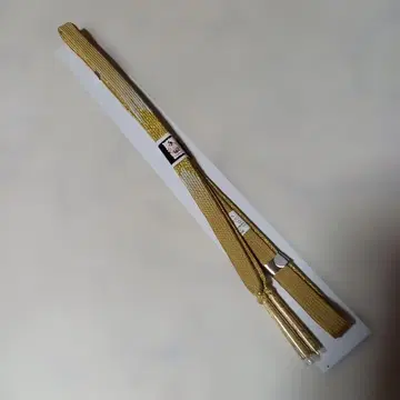골드 컬러 스트라이프 허리띠 약 200cm
