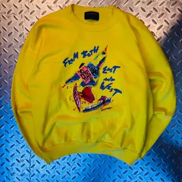 90s 오닐 레어 컬러 자수 맨투맨