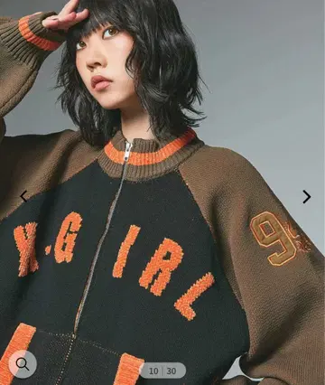 X-girl 니트 자켓