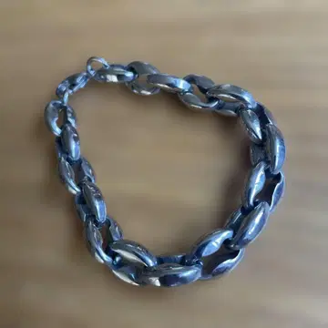 팥 체인 팔찌 실버