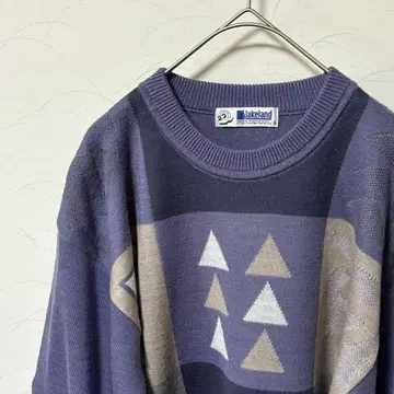 레이크랜드 골프웨어 니트 스웨터 레트로 빈티지 남성용 L