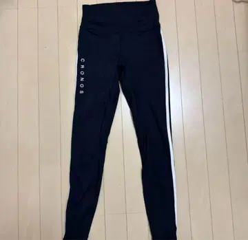 CRONOS 블랙 레깅스 팬츠