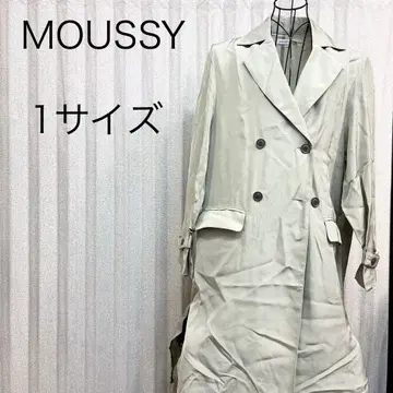 MOUSSY 1 사이즈 트렌치코트 라이트 그린