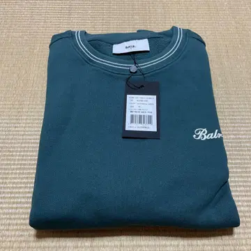 Balr. 테이프 스트라이프 크루넥 XL 보타니컬 그린