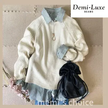 [ Demi-Luxe BEAMS ] 울 실크 니트 F
