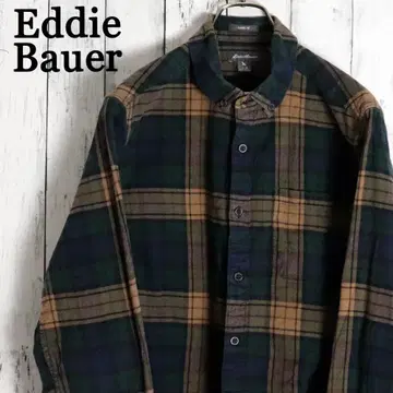 EddieBauer 에디바우어 버튼 다운 플란넬 셔츠 클래식 체크