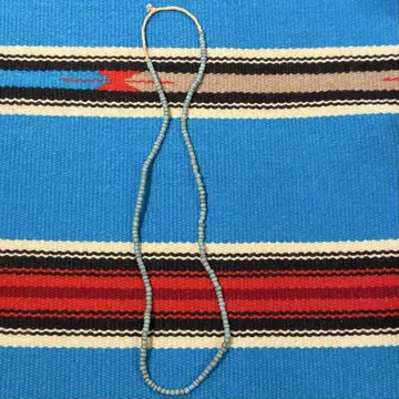 앤티크 터콰이즈 비즈 목걸이 레어 아메리카 원주민