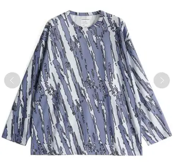 SHAREEF BRUSH PAINT L/S PULLOVER M 퍼플