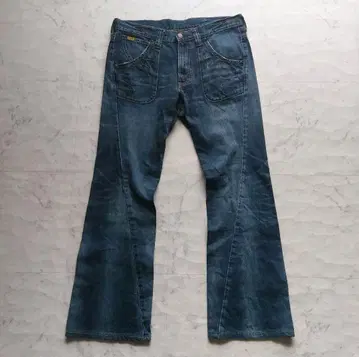 archive y2k 리 Lee 3D 재단 플레어 데님 팬츠 L