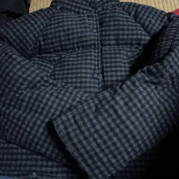 그레이 체크 무늬 자켓 M 사이즈