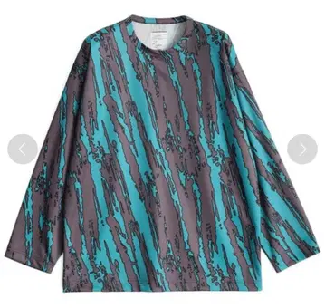 SHAREEF BRUSH PAINT L/S PULLOVER M 그린