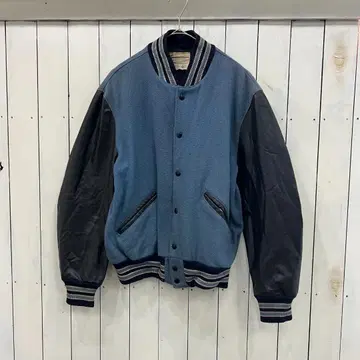 70s VIRSITY JACKET SIMPLE STYLE