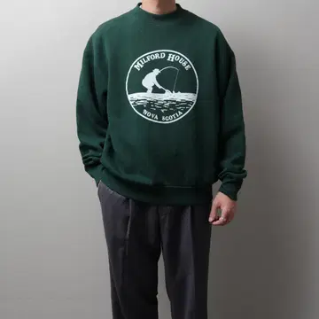 1990's MadeinCanada 프린티드 스웨트 셔츠
