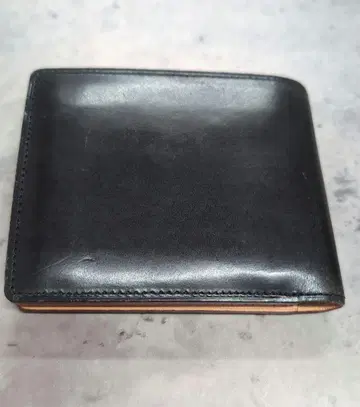 가죽 이단 접이식 지갑 간조