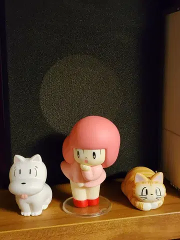 마무앙짱 피규어 핑크 고양이 강아지 Mamuang