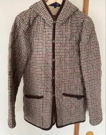 LAVENHAM 체크 무늬 퀼팅 자켓 40