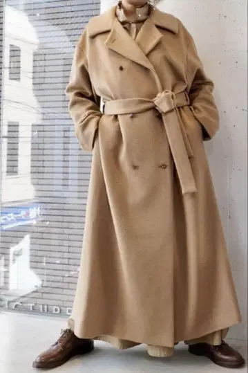 humoresque belted coat camel100% camel
