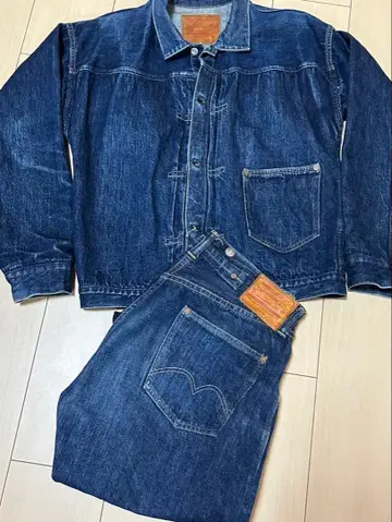 웨어하우스 1922년 셋업 천연 인디고