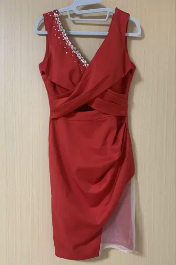 JEWELS 비쥬 V넥 드레스 M