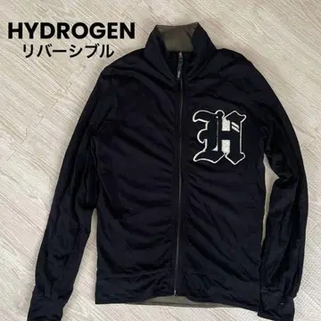 HYDROGEN 하이드로겐 후드티 리버서블 블랙 x 카키