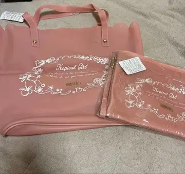 LIZLISA 트로피컬 걸 핑크 토트백