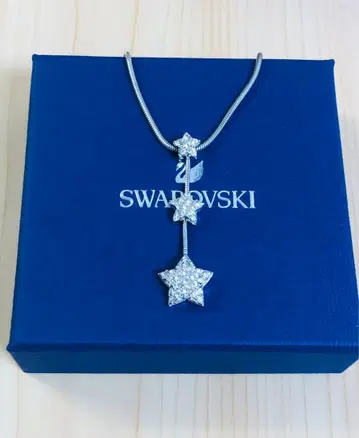 스와로브스키 Swarovski 트리플 스타 별 3 연 Y자 목걸이