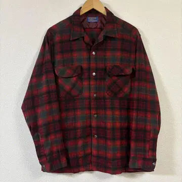 50s Pendleton Board shirt 빨검 옴브레