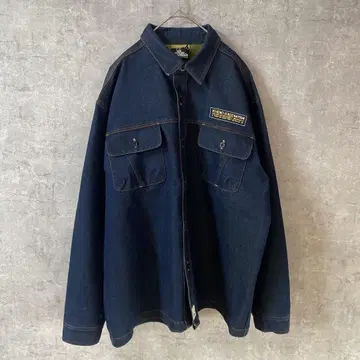 PNB NATIONS 커버올 헤비 데님 셔츠 레인보우 색상 XL 사이즈