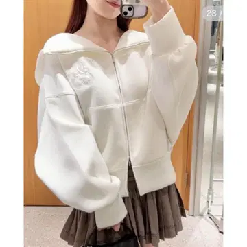 즉시 구매 가능 SNIDEL 스나이델 볼륨 후드티