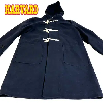 HARVARD 더플 코트 네이비 vintage Y2K 캐시미어 혼방