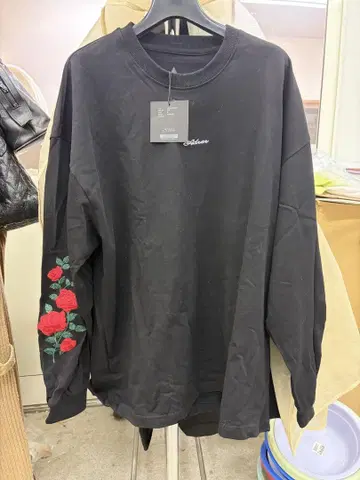 ADRER 트윈 장미 자수 빅 롱 T