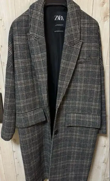 새상품! ZARA 체스터 코트 그레이 체크 무늬 최종 가격 인하
