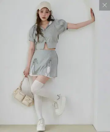 NICE CLAUP 셋업 맨투맨 그레이