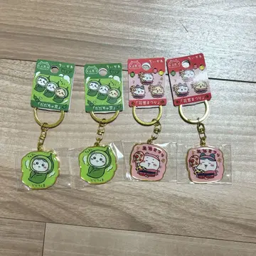 치이카와 (먼작귀) 지역 한정 키링 하나가사마츠리 다다차콩 4개 세트