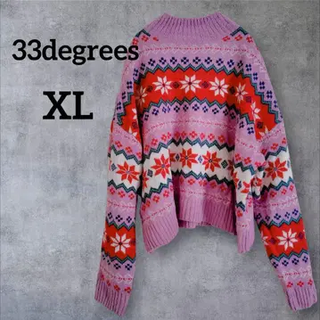 1점물 33degrees 스웨터 [ XL ] 상의 니트 여성용 겨울