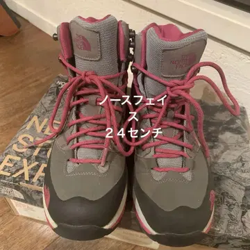 THE NORTH FACE 등산화 GORE-TEX 그레이/핑크 24cm