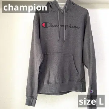 챔피온 챔피온 후드티 사이즈 L 그레이 속기모