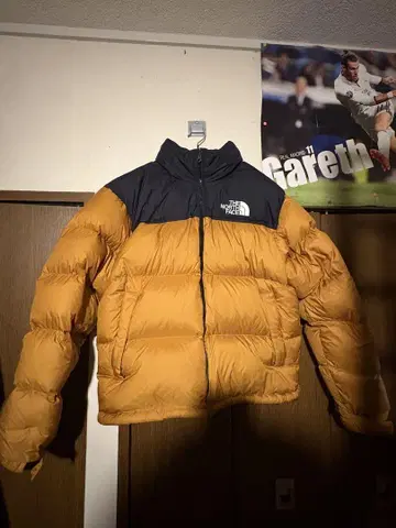 THE NORTH FACE 다운 자켓 오렌지/네이비