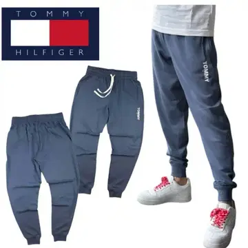 (미사용품) Tommy Hilfiger 조거 팬츠 네이비 (L 사이즈)