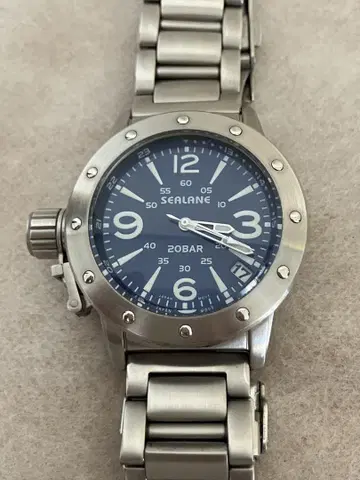 가격 인하 가동 SEALANE 블루 다이얼 남성용 쿼츠 손목시계