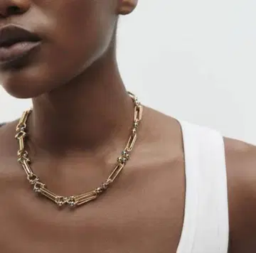 ZARA 완판템 메탈 체인 목걸이
